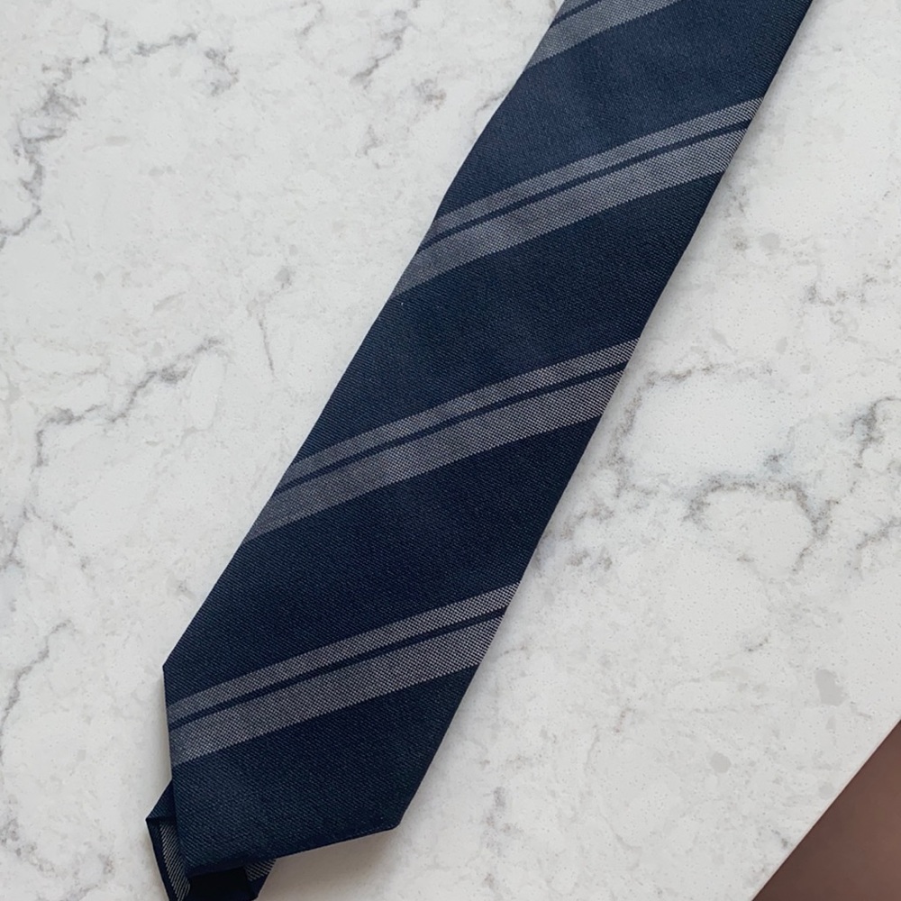 NWT Theory Coupe Pickery Eclipse Stripe Tie
